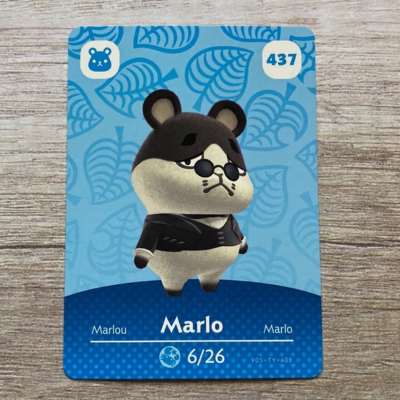 Genuine Animal Crossing Amiibo card Marlo - Picture 1 of 5